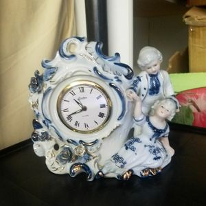 Vintage Linden Genuine Porcelain China Alarm Clock